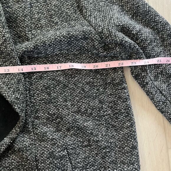 Banana Republic Women’s Black & Gray Marled Waterfall Cardigan/Jacket Size L - Picture 7 of 8